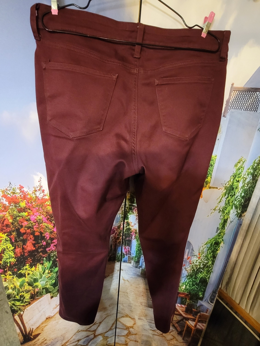 NYDJ Burgundy Stretch Chinos